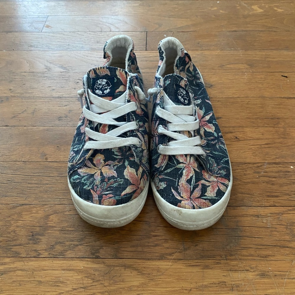 Roxy Floral Canvas Sneakers